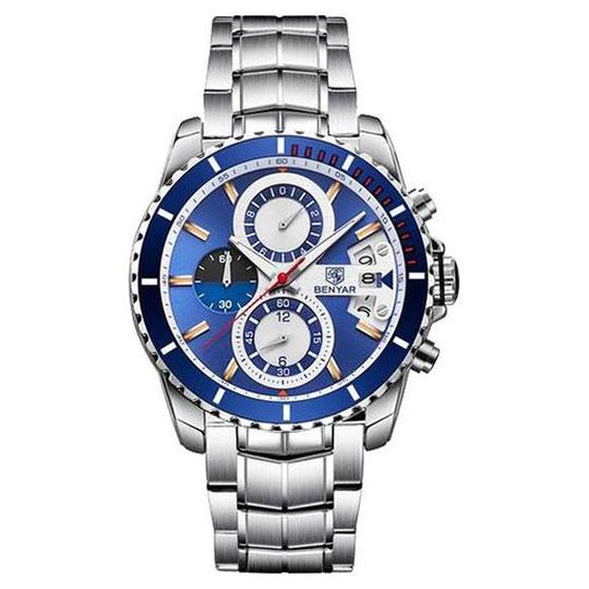 Benyar Chronograph Tableau Bleu