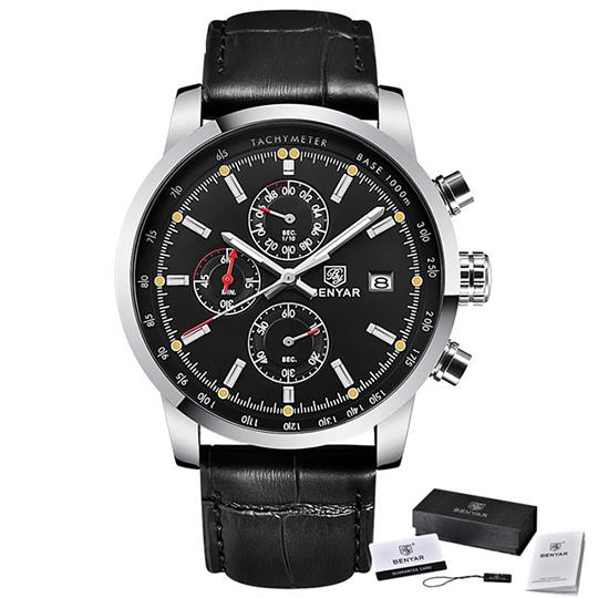Montre en cuir homme d'affaire et quotidien multi-variant