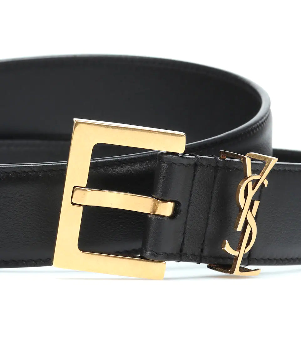 Ceinture Monogramme Saint Laurent en cuir - Luxoria® | Boutique de mode en Ligne 